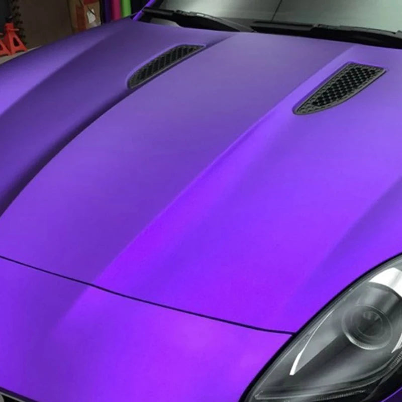 Vinilo adhesivo mate cromo color púrpura (23 m × 1,52 m)