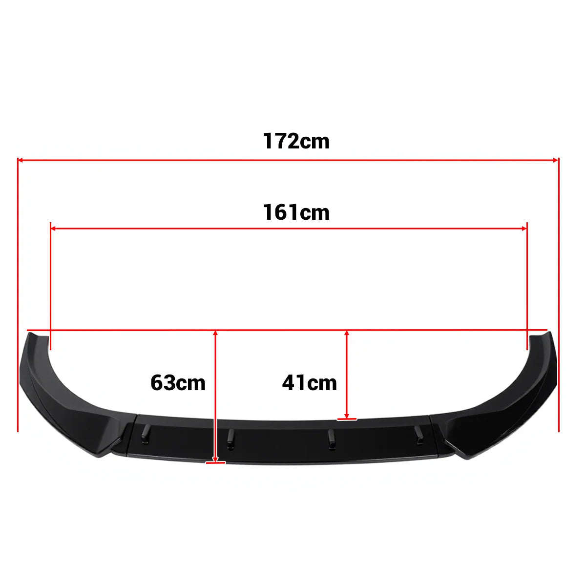 Lip Delantero Negro Brillante – Para Audi A3 8V S-Line / S3 (2013-2016, Pre-Restyling)
