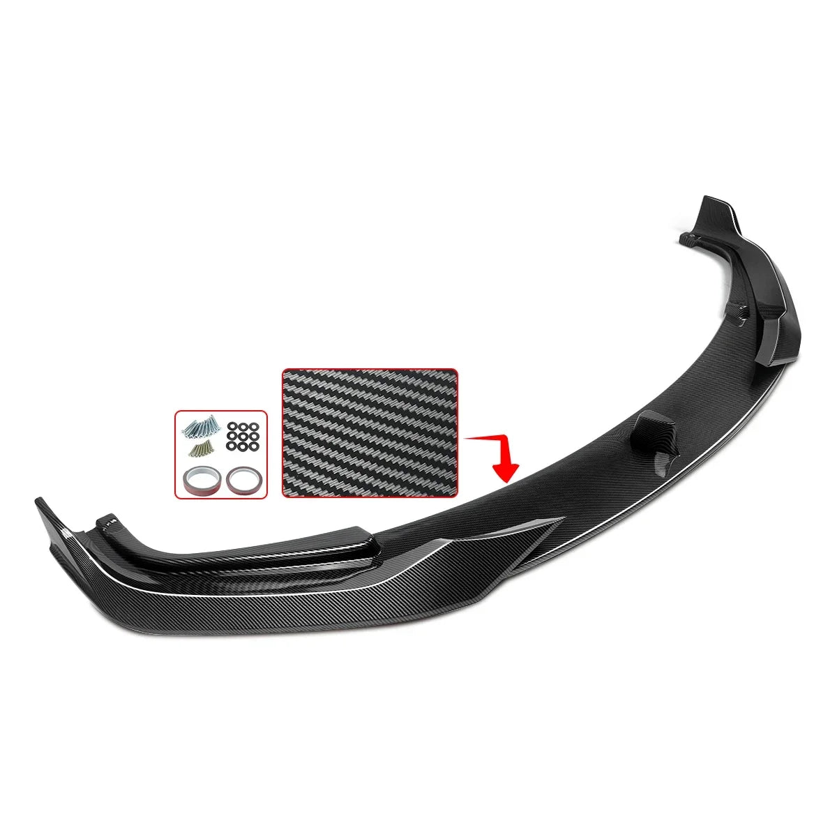Lip delantero acabado carbono para BMW Serie 8 G14/G15/G16 M850i–840i M Sport (2018–2023)