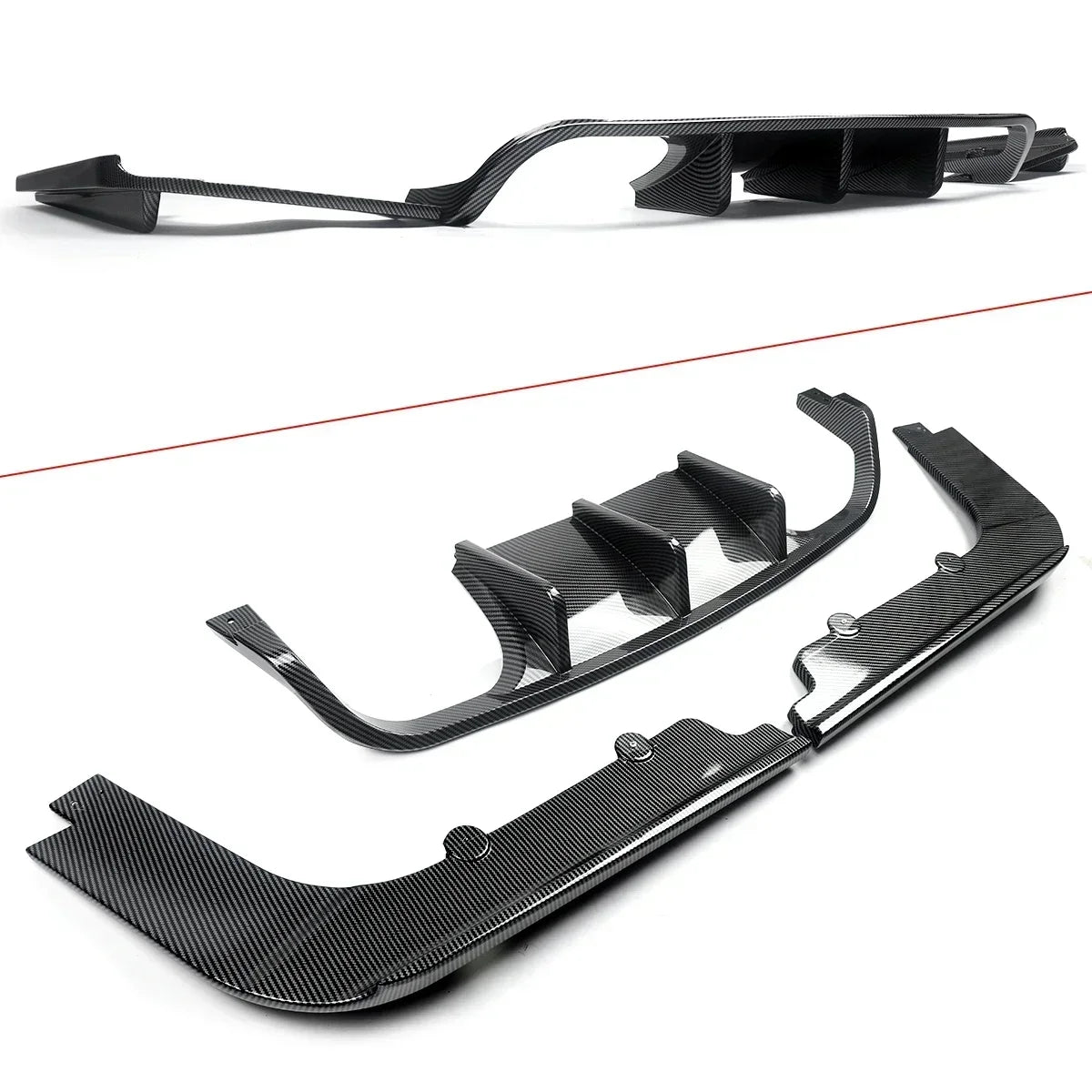 Difusor trasero efecto carbono para BMW E92 Coupé / E93 Cabrio M3 (2008–2013)