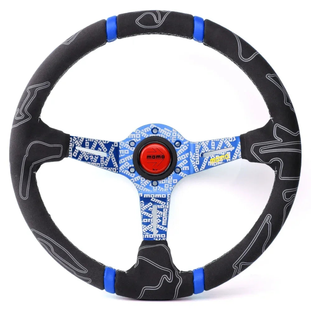 Volante ULTRA MO Deep Dish 14” – Deportivo Drift en Cuero y Alcántara