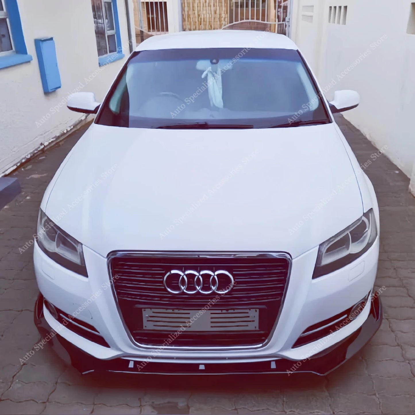 Lip Delantero Negro Brillante Para Audi A3 8P TFSI TDI No S-Line 2009-2011 Facelift