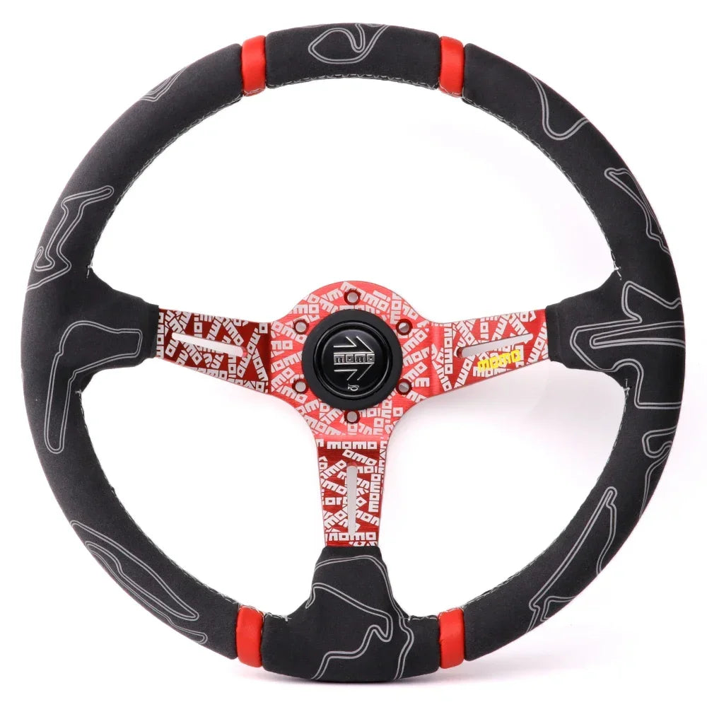 Volante ULTRA MO Deep Dish 14” – Deportivo Drift en Cuero y Alcántara
