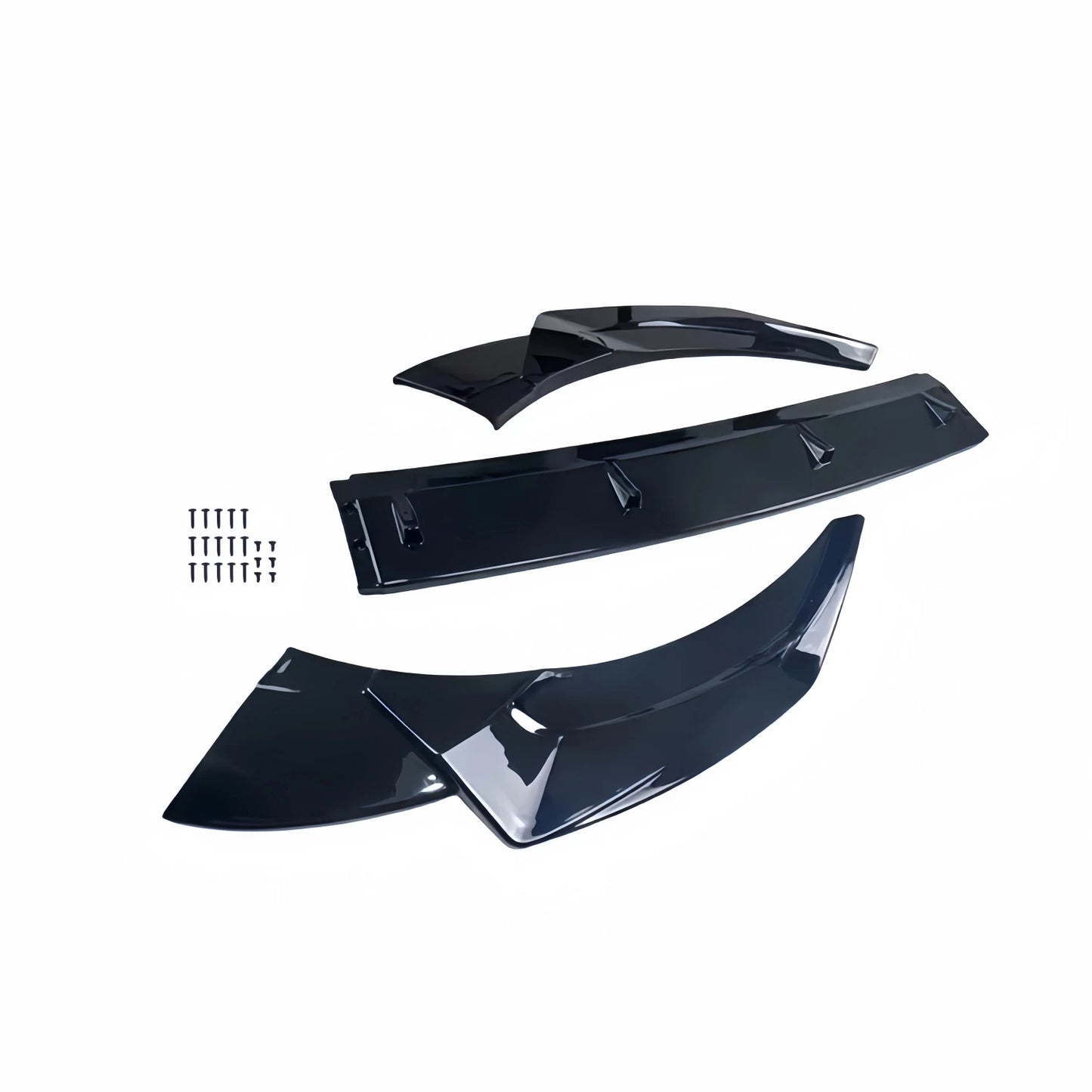 Lip delantero 3 piezas negro brillante para Audi A4 / S4 S-Line B9.5 (desde 2019)