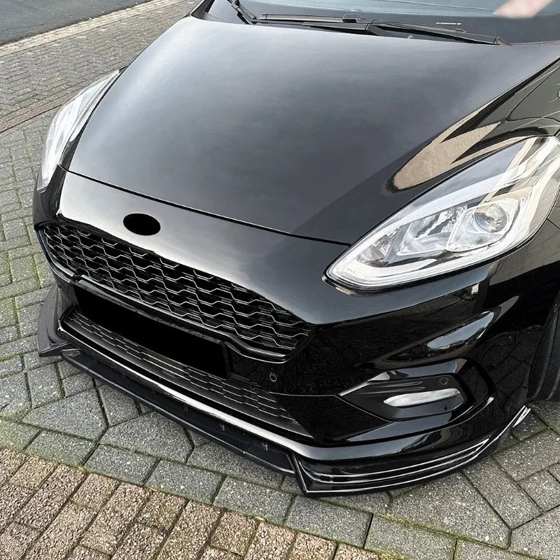 Lip delantero negro brillante para Ford Fiesta MK8 ST / ST-Line (2017–2021)
