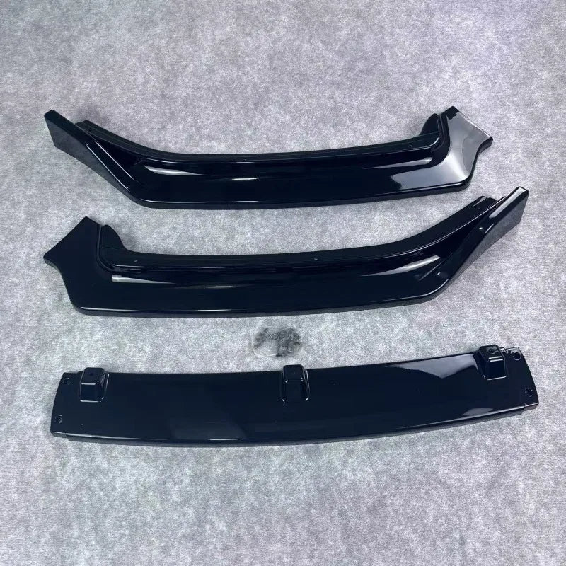 Lip delantero 3 piezas negro brillante para Fiat Punto EVO (2010–2012)