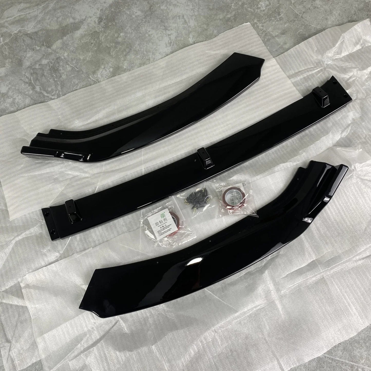 Lip Frontal Negro Brillante 3 Piezas – Seat León Mk4 Cupra 2021-2024