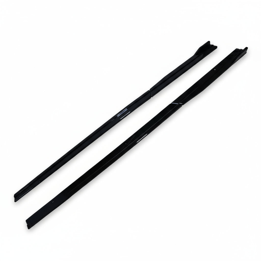 Taloneras laterales 1,9 m negro brillante para VW Golf 7 / 7.5 GTI, R, R-Line (2013–2019)