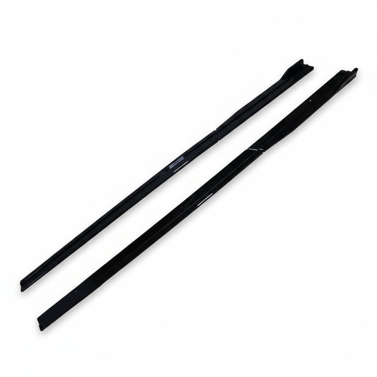 Taloneras laterales 1,9 m negro brillante para VW Golf 7 / 7.5 GTI, R, R-Line (2013–2019)