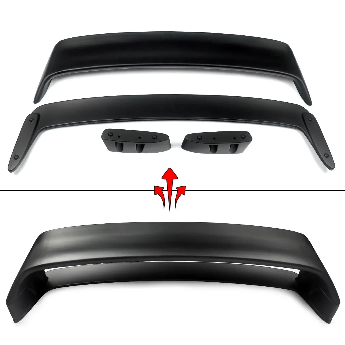 Alerón trasero estilo GT LTW para BMW E36 M3 / Serie 3 (negro)