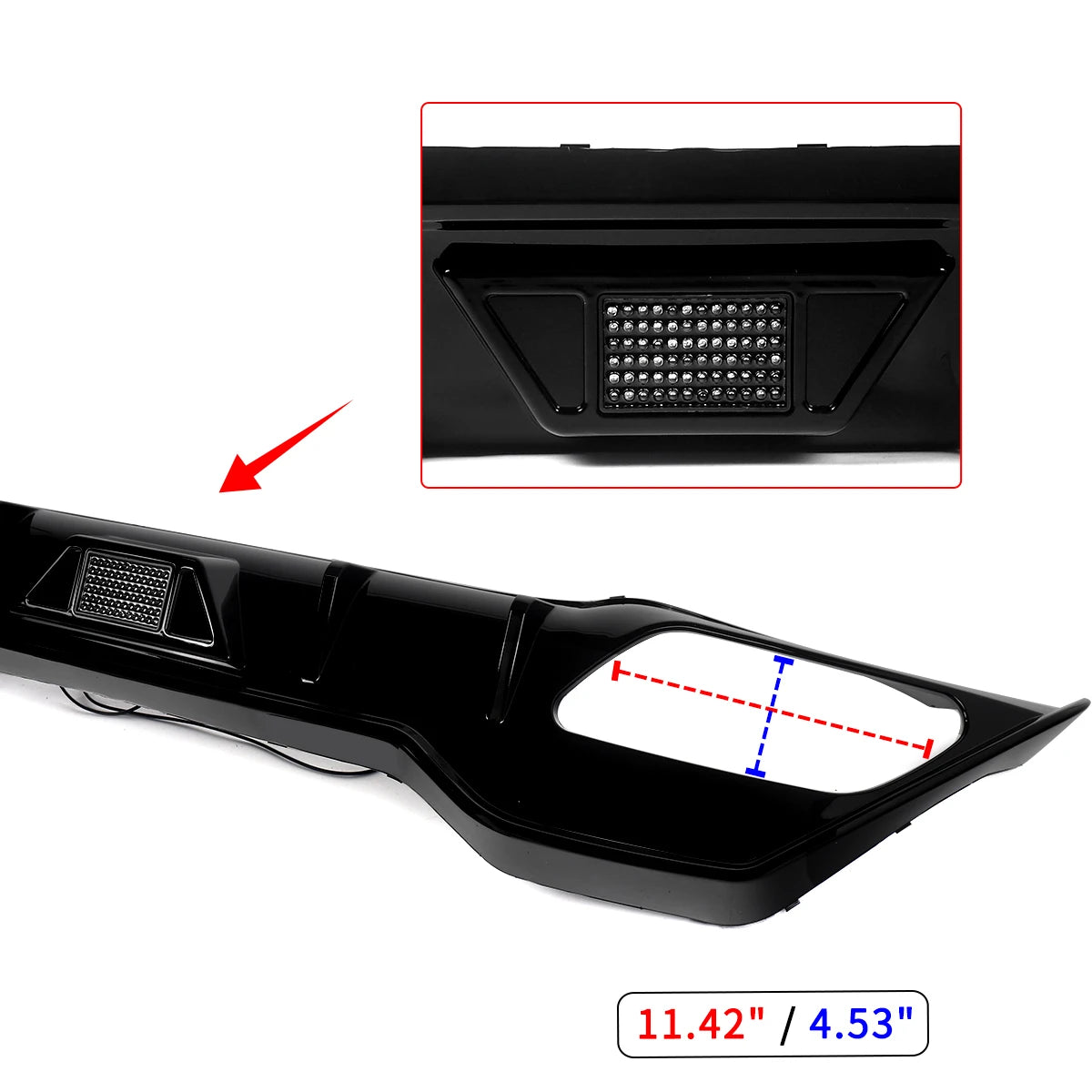 Difusor trasero con luz LED para BMW Serie 8 G14 Cabrio / G15 Coupé M Sport (2019–2023)