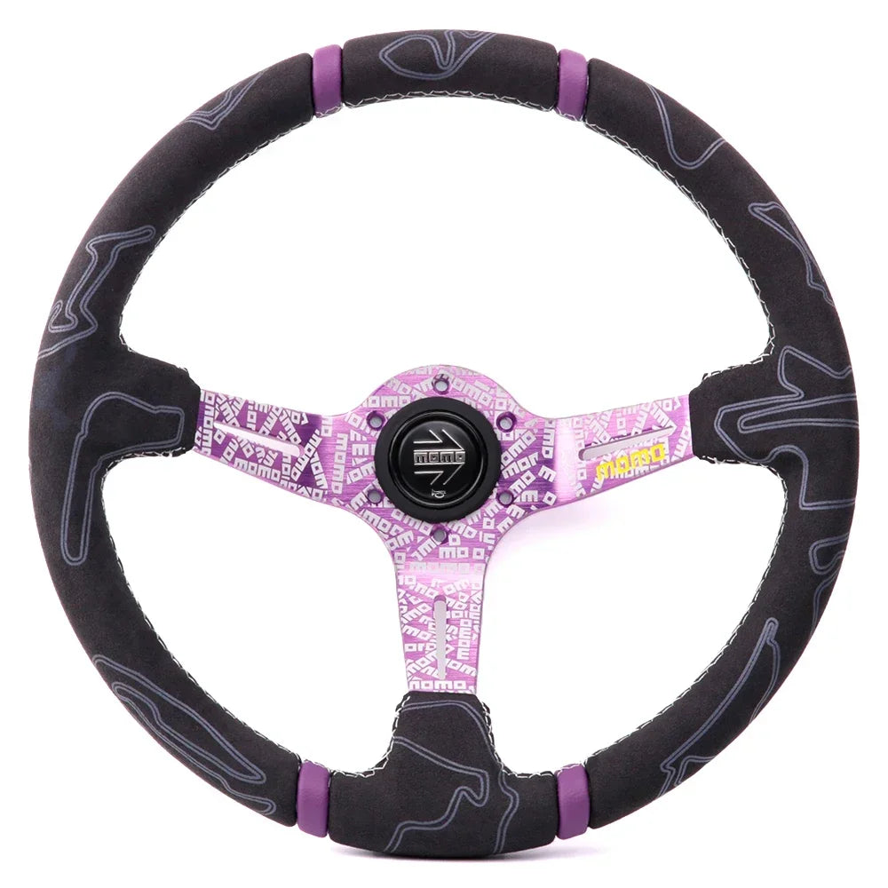 Volante ULTRA MO Deep Dish 14” – Deportivo Drift en Cuero y Alcántara