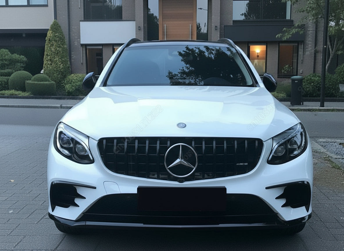 Aletas delanteras negro brillo / efecto carbono para Mercedes-Benz GLC X253 / C253 AMG Line (2016–2019)