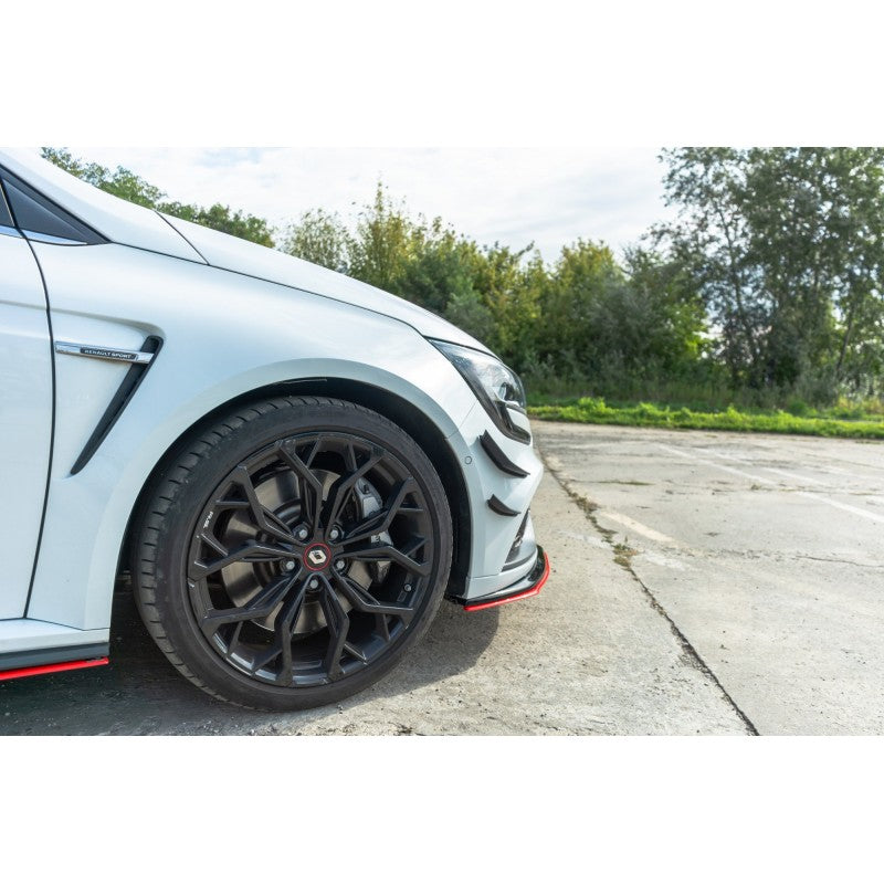 Canards Delanteros Maxton Design Renault Megane RS Mk4 Aerodinámicos Deportivos Durable Sin Pintar