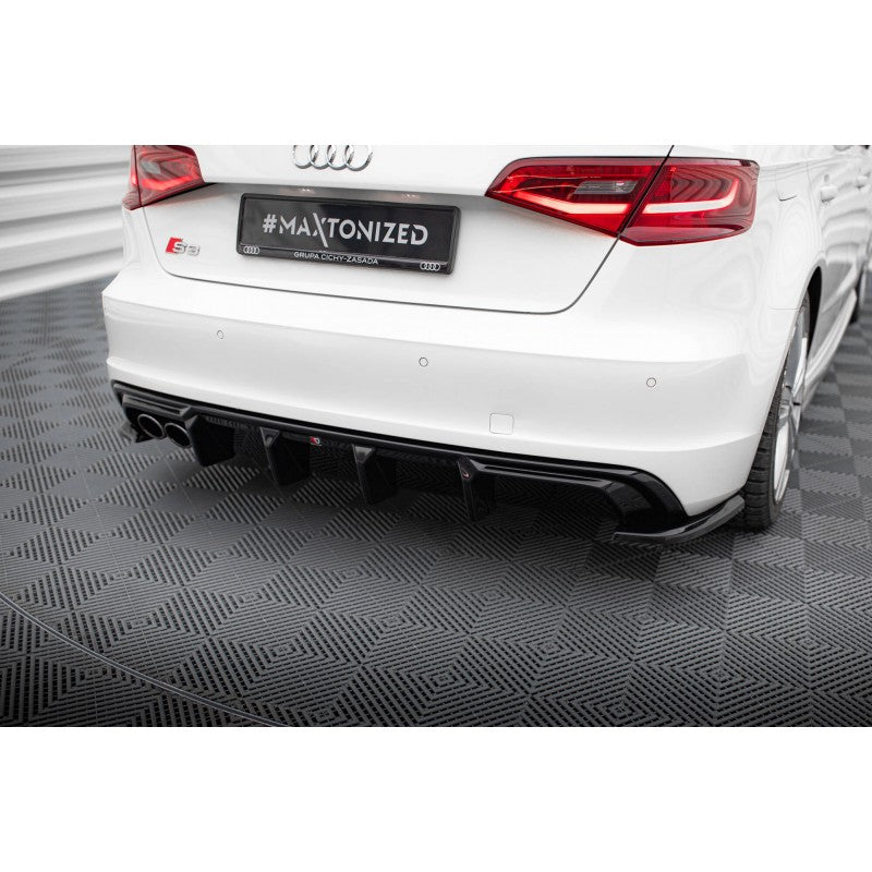 Difusor Maxton Design Audi A3 S-Line Sportback 8V Doble Salida Izq