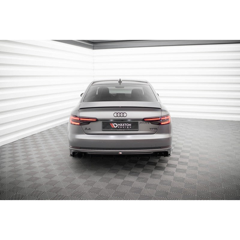 Difusor Trasero Maxton Design Negro Brillo Audi A4 B9 S-Line