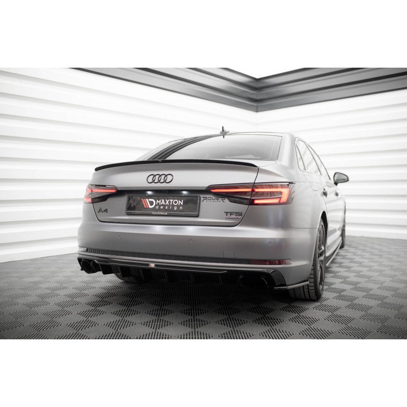Difusor Trasero Maxton Design Negro Brillo Audi A4 B9 S-Line