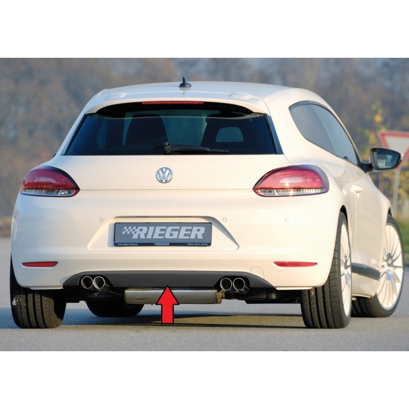 Difusor Trasero Rieger VW Scirocco Mk3 Deportivo ABS UV Homologado