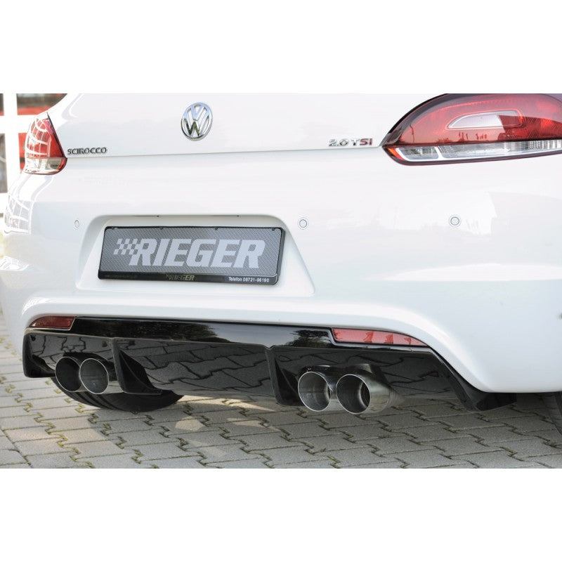 Difusor Trasero Rieger Deportivo para VW Scirocco Mk3 R-Line ABS