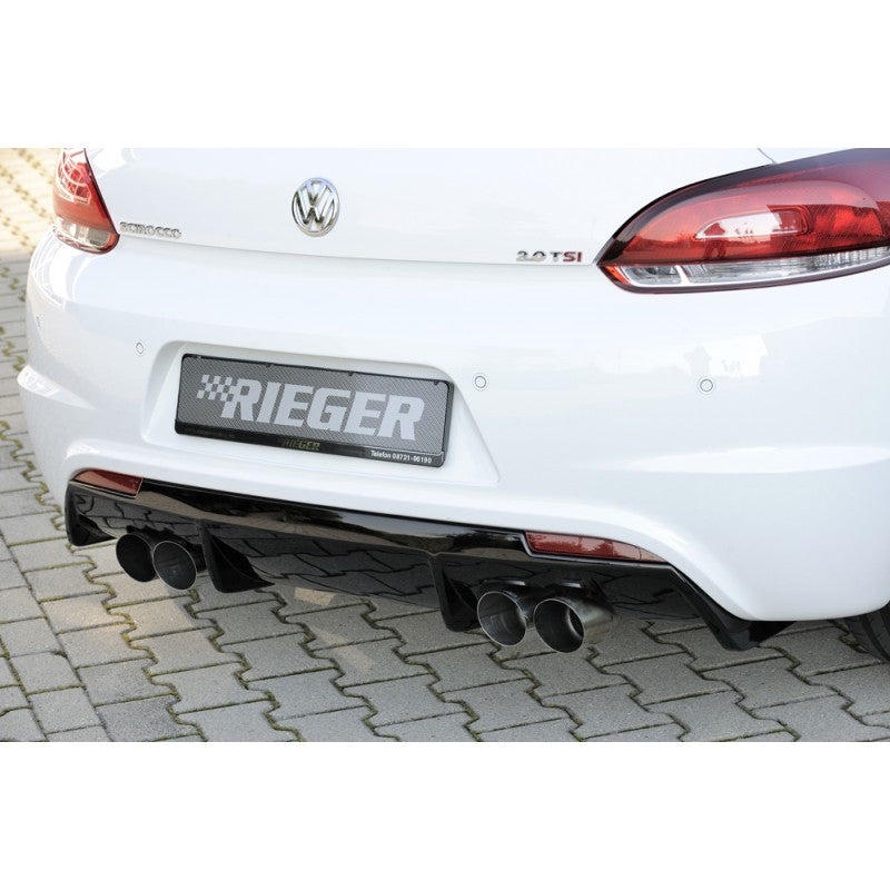 Difusor Trasero Rieger Deportivo para VW Scirocco Mk3 R-Line ABS