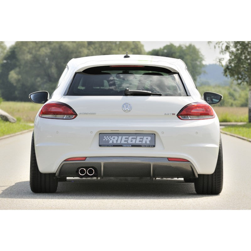 Difusor Trasero Deportivo Rieger para VW Scirocco Mk3 R-Line, ABS Alta Calidad