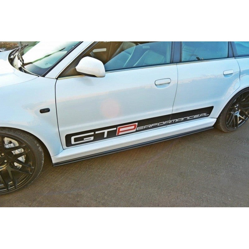 Taloneras Faldones Laterales Maxton Design Audi RS4 B5 ABS Negro Brillante Deportivo