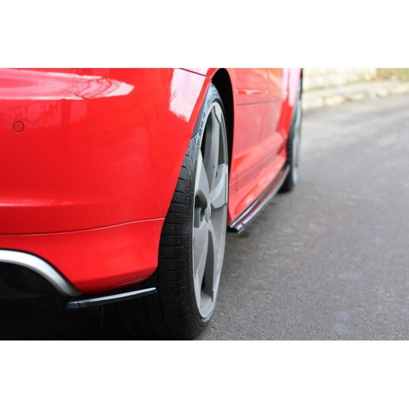 Flaps Maxton Design Audi RS3 8P Traseros Negro Brillante ABS Deportivo Tuning