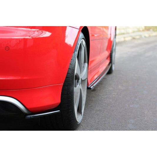 Flaps Maxton Design Audi RS3 8P Traseros Negro Brillante ABS Deportivo Tuning