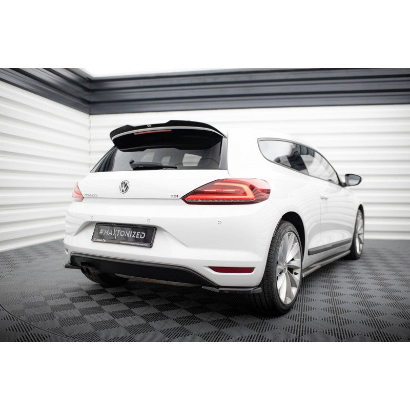Alerones Traseros Maxton Design VW Scirocco Mk3 FL 2014-2017 Estilo Deportivo Negro Brillante