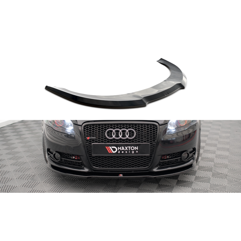 Lip Delantero Maxton Design Audi A4 S-Line B7 Negro Brillante