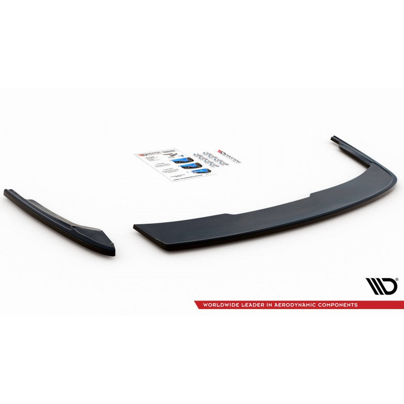 Splitter Maxton Design Audi A4 Avant B9 Lip Trasero Negro Brillante