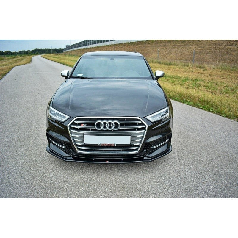 Lip Frontal V.1 Maxton Design Audi A3 S-Line S3 8V FL Sedán