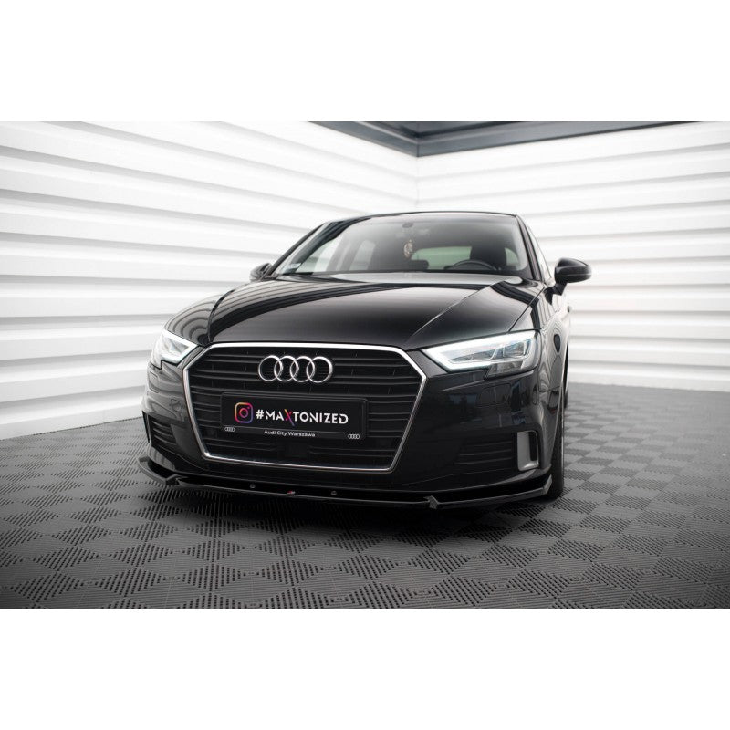Lip Frontal Maxton Design V1 Audi A3 Sportback 8V FL