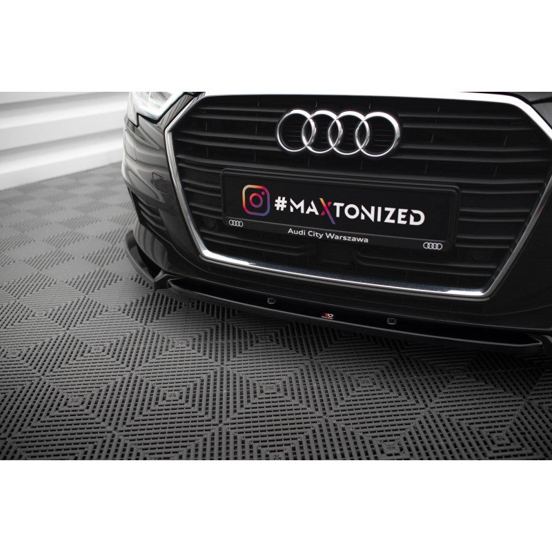 Lip Frontal Maxton Design V1 Audi A3 Sportback 8V FL