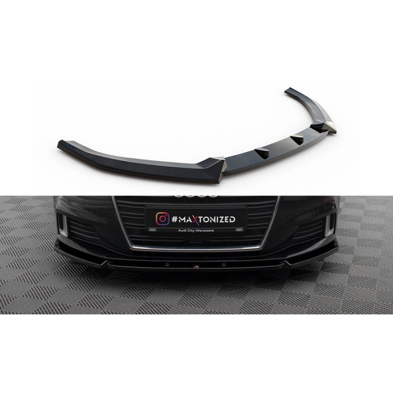 Lip Frontal Maxton Design V1 Audi A3 Sportback 8V FL