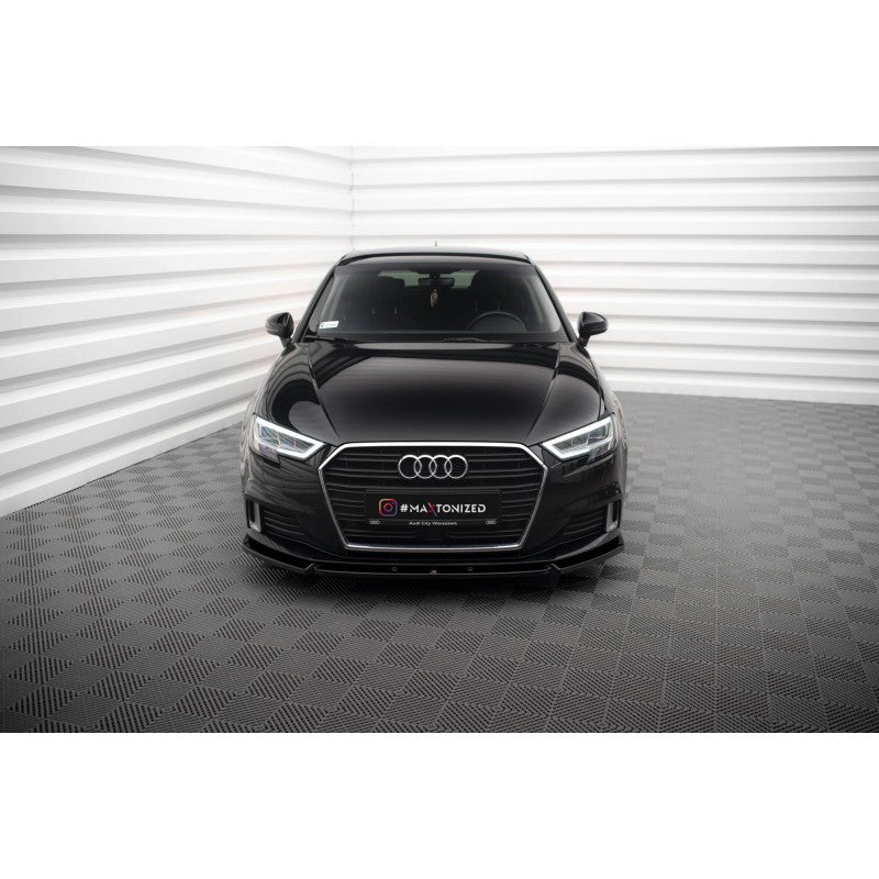 Lip Frontal Maxton Design V1 Audi A3 Sportback 8V FL