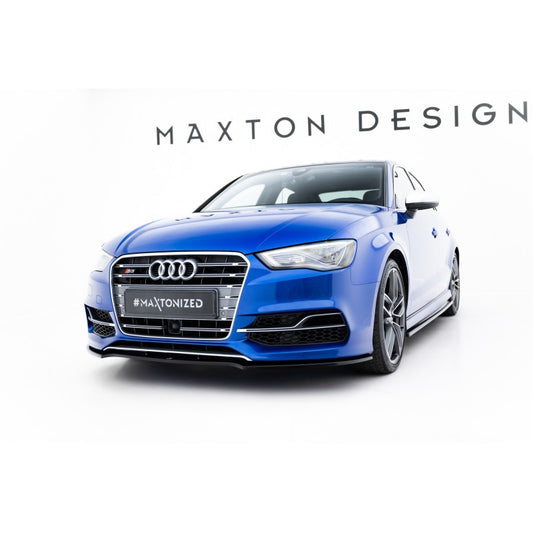 Lip Frontal V2 Maxton Design Audi S3 A3 S-Line 8V