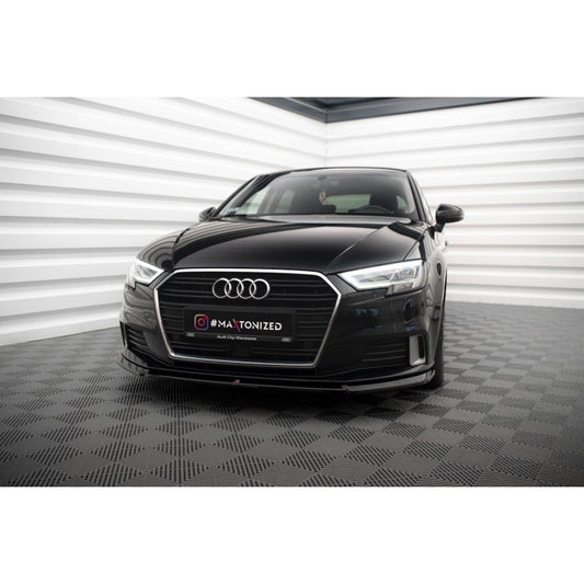 Spoiler Delantero Lip V.2 Maxton Design Audi A3 Sportback 8V FL