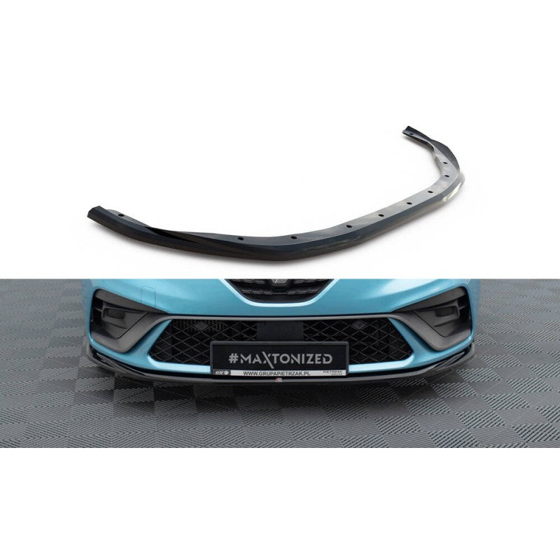 Labio Delantero V.2 Maxton Design Renault Clio R.S. Line Mk5 Deportivo Negro Brillante