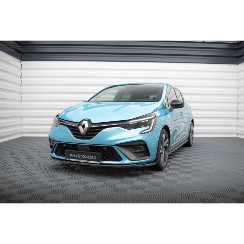 Labio Delantero V.2 Maxton Design Renault Clio R.S. Line Mk5 Deportivo Negro Brillante