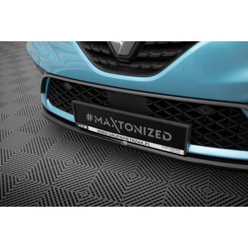 Labio Delantero V.2 Maxton Design Renault Clio R.S. Line Mk5 Deportivo Negro Brillante