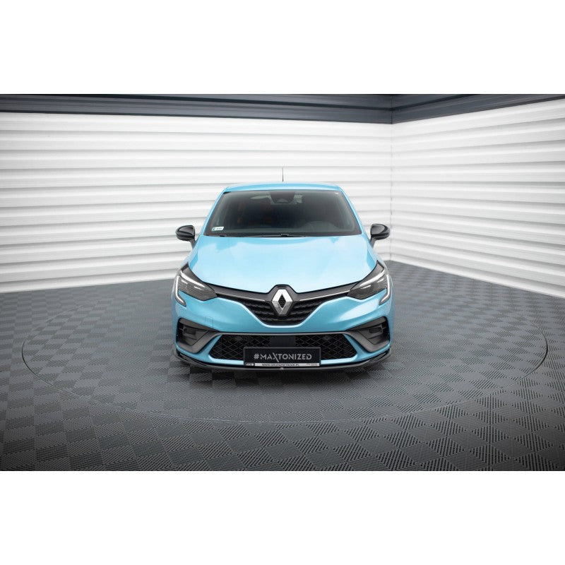 Labio Delantero V.2 Maxton Design Renault Clio R.S. Line Mk5 Deportivo Negro Brillante