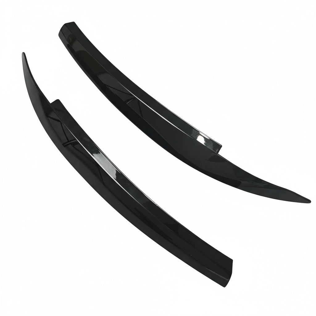 Pestañas de faro negro brillante para Volkswagen Scirocco (2008–2017)