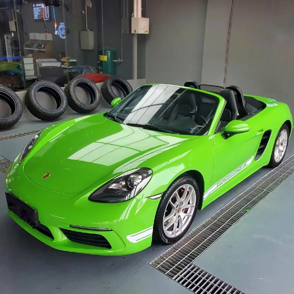 Vinilo Envolvente Verde Víbora Brillante – Rotulación Completa de Coche