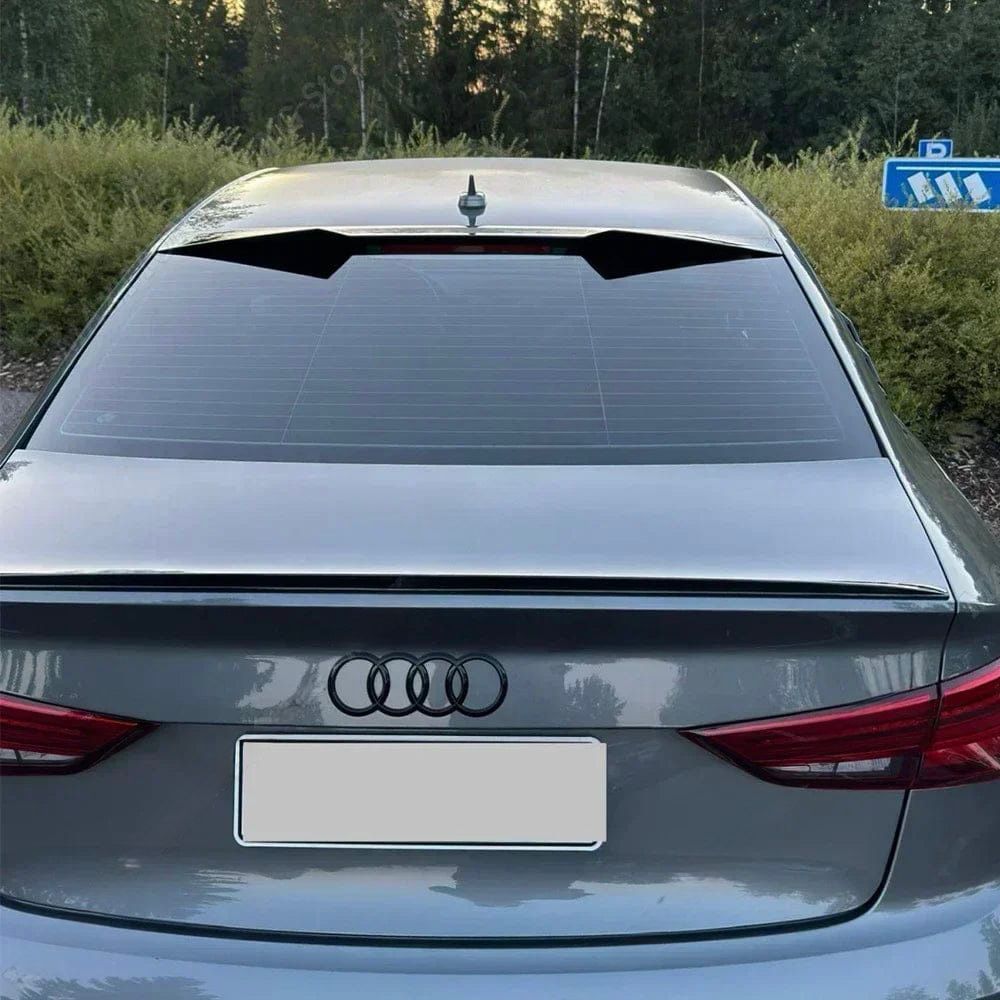 Alerón Trasero Techo Maletero Lip Spoiler Negro Brillante Para Audi A3 S3 8V Sedán 2014-2020