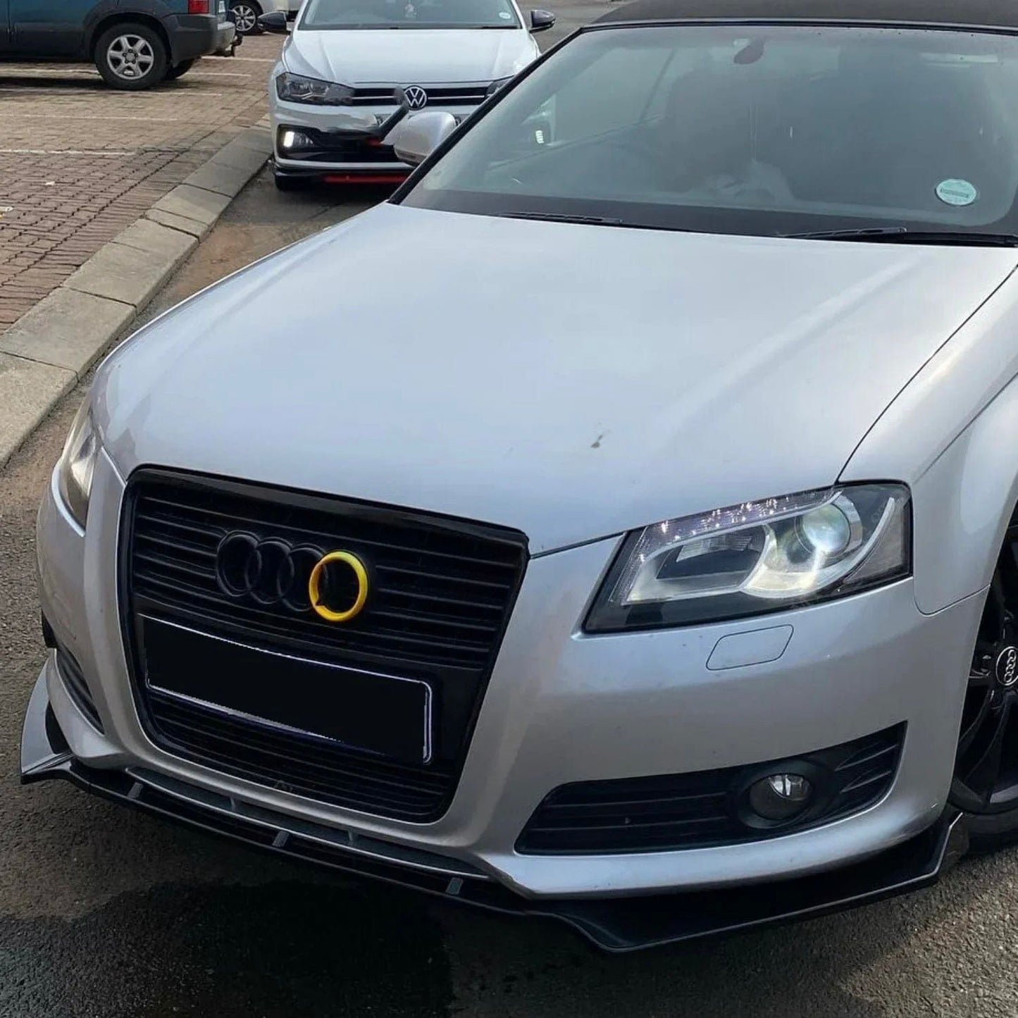 Lip Delantero Negro Brillante – Para Audi S3 8P / A3 S-Line (2008-2012, Facelift)