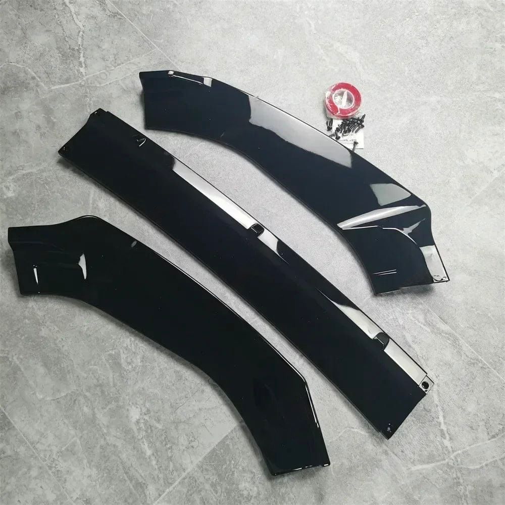 Lip Delantero Negro Brillante – Para Audi S3 8P / A3 S-Line (2008-2012, Facelift)