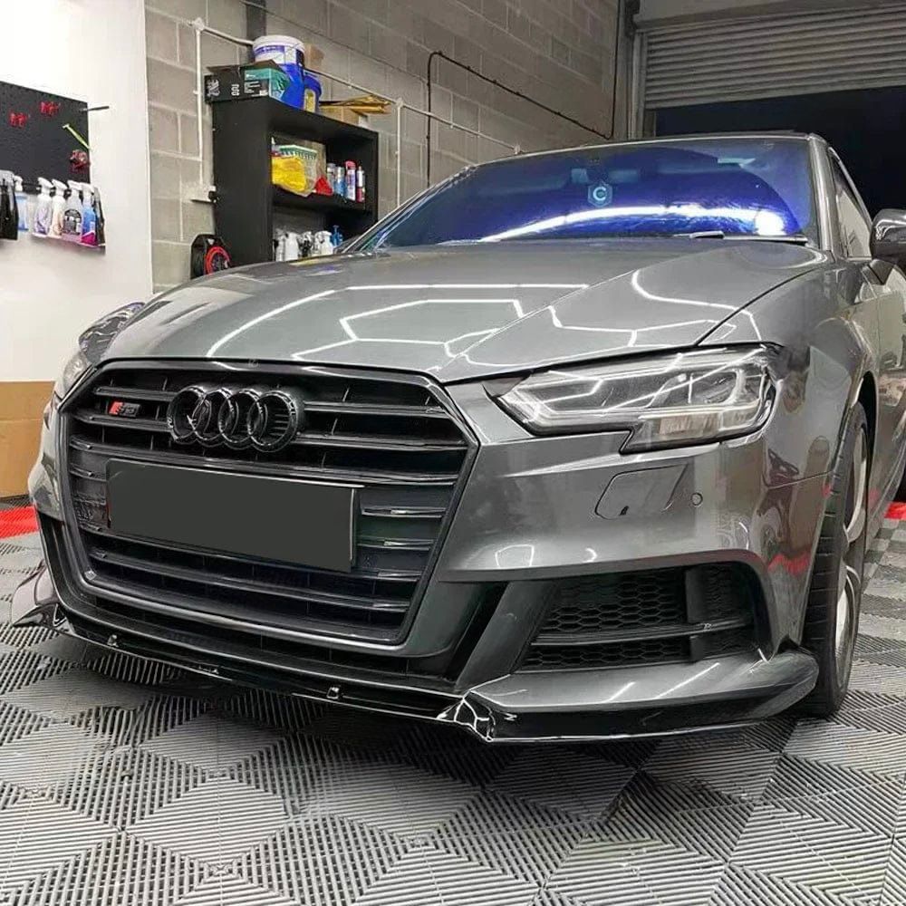 Lip delantero negro brillo para Audi A3/S3 8V (2017-2020) S-Line