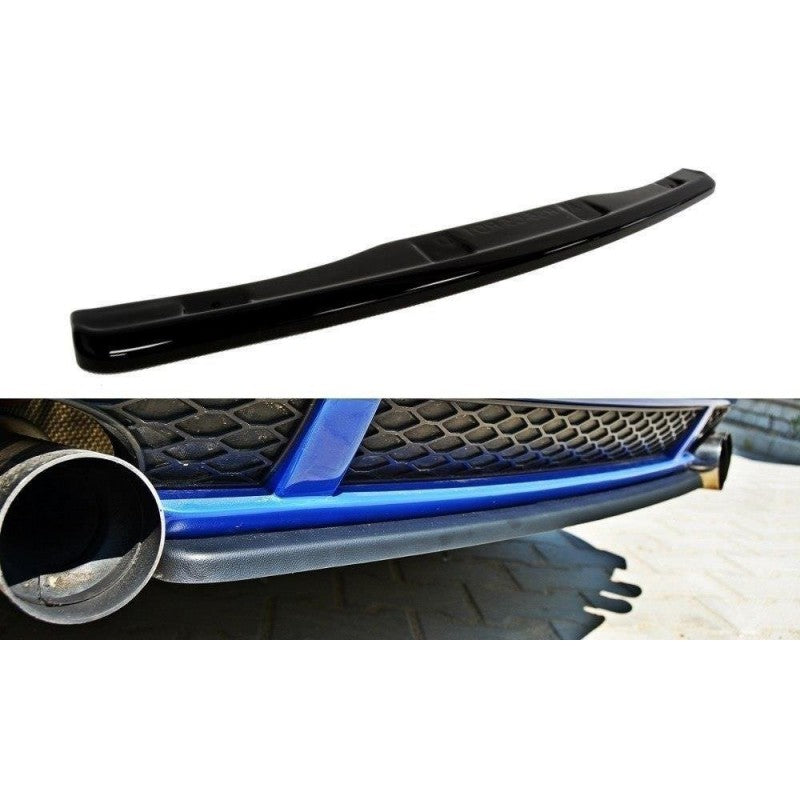 Splitter Central Trasero Maxton Design Audi RS6 C5 Deportivo Negro Brillante