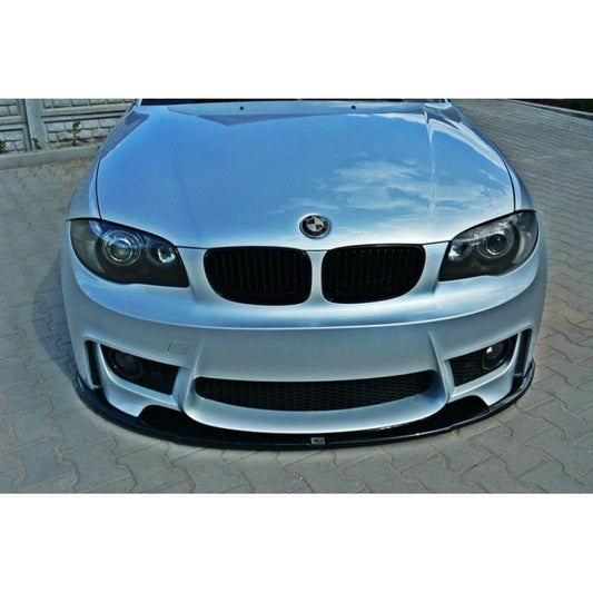 Splitter Delantero Deportivo Maxton Design BMW Serie 1 E87 M-Design Negro Brillante